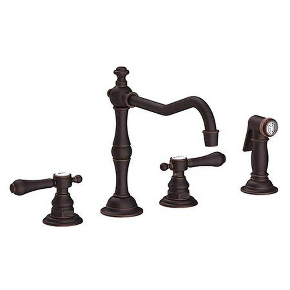 Newport Brass Venetian&reg; Bronze Two Handle Pull Out Kitchen Faucet 