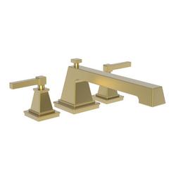 Two Handle Roman Tub Faucet in Satin Gold - PVD Trim Only