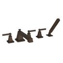 Three Handle Roman Tub Faucet in Weathered Copper - Living