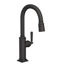 Newport Brass Flat Black Pull Down Kitchen Faucet 