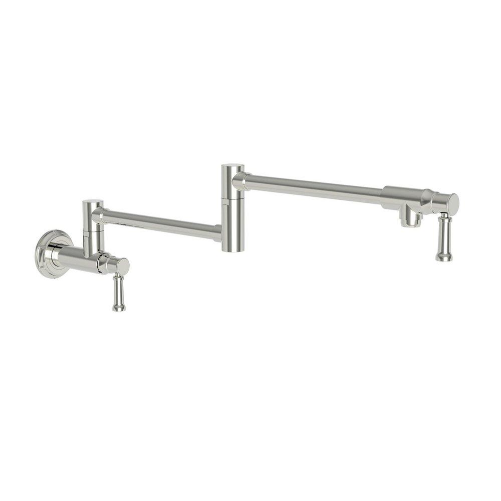 Newport Brass Polished Nickel - Natural Two Handle Lever Pot Filler 