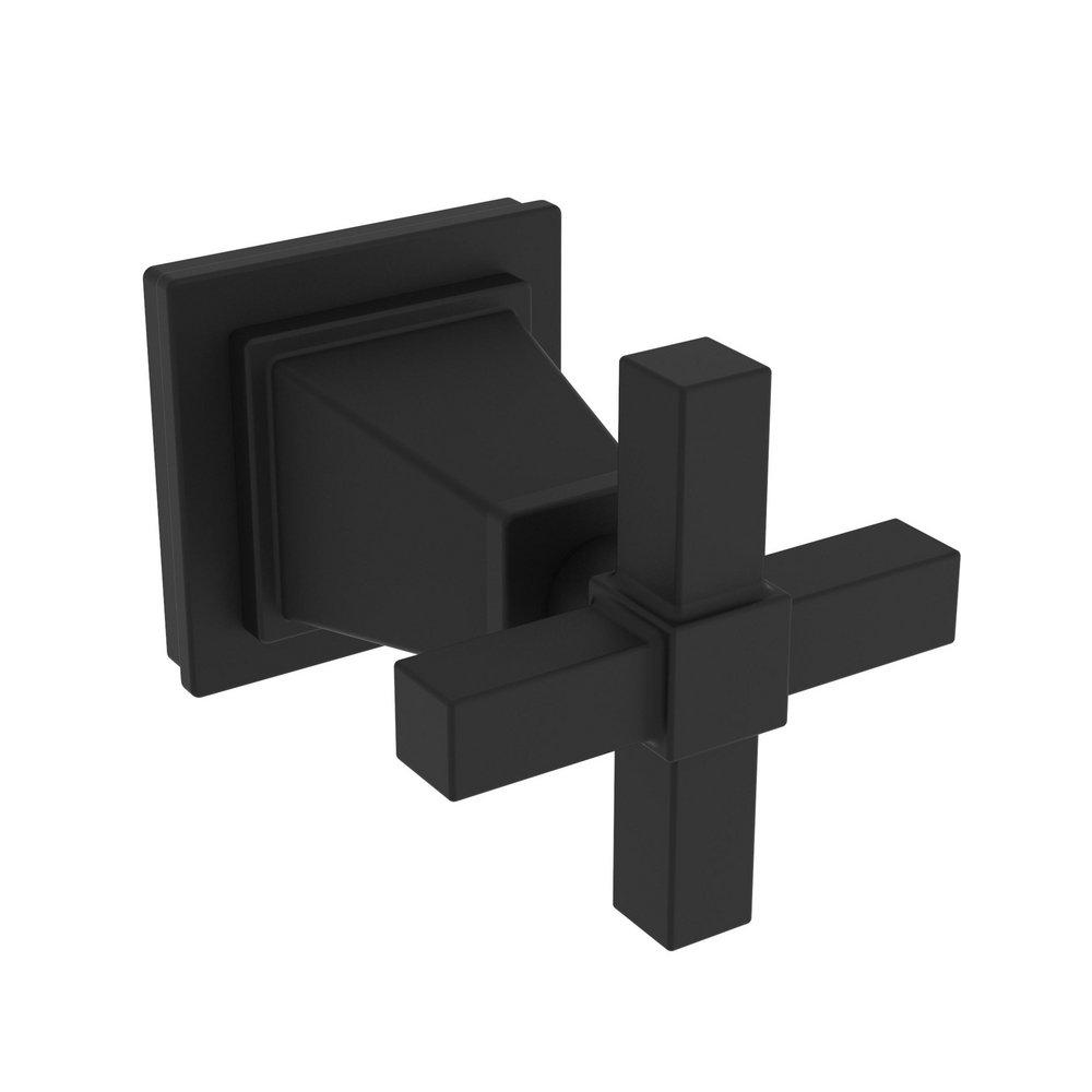 Newport Brass Flat Black 3-63/100 in. Brass Handle 