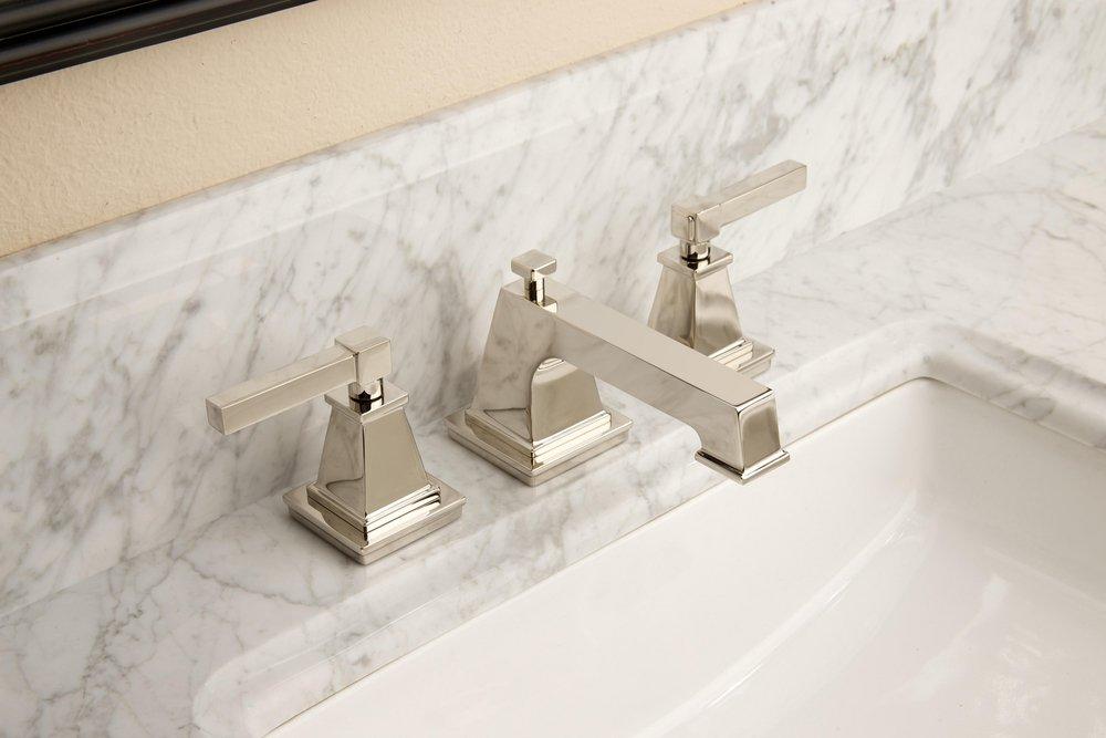 Newport Brass Polished Chrome Two Handle Widespread Bathroom Sink Faucet 