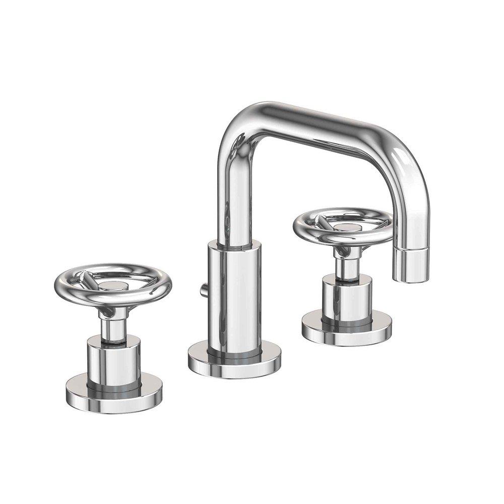 Newport Brass Polished Chrome Two Handle Widespread Bathroom Sink Faucet 