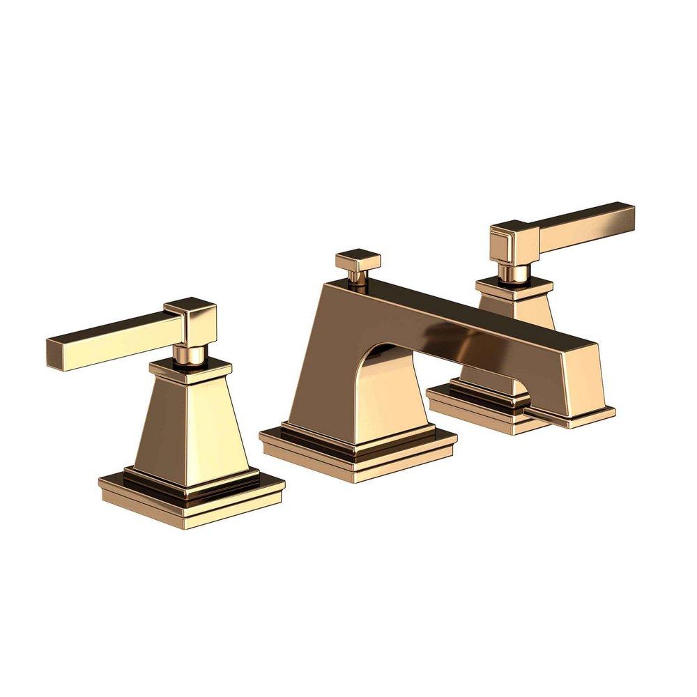 Newport Brass French Gold Two Handle Widespread Bathroom Sink Faucet 