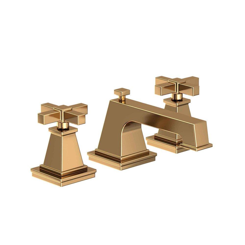 Newport Brass Polished Brass Two Handle Widespread Bathroom Sink Faucet 