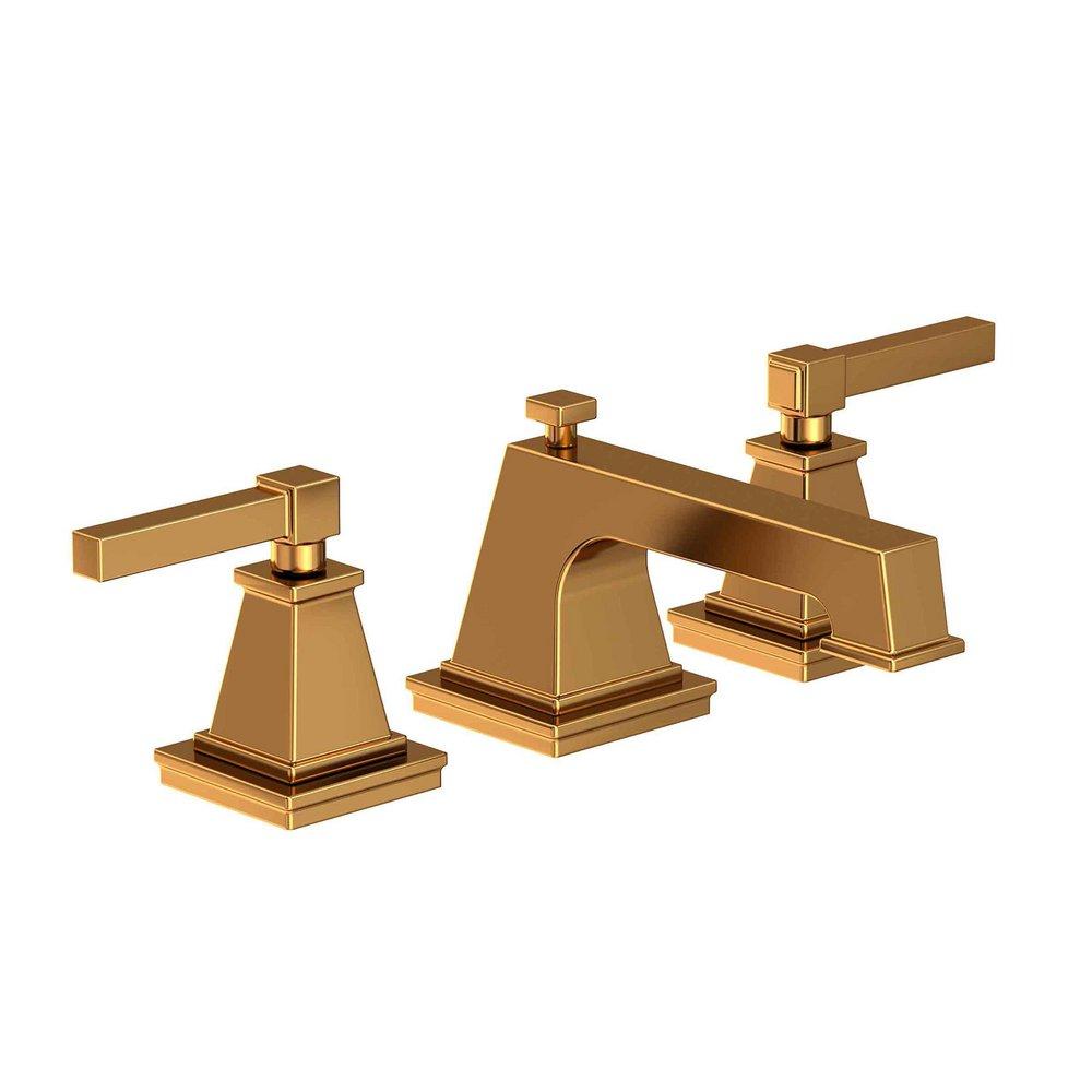 Newport Brass Aged Brass Two Handle Widespread Bathroom Sink Faucet 