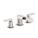 Newport Brass Polished Nickel - Natural Two Handle Widespread Bathroom Sink Faucet Lever Handle 