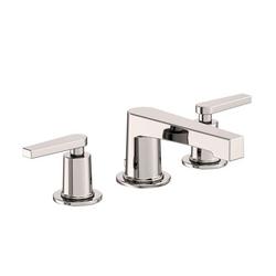 Two Handle Widespread Bathroom Sink Faucet in Polished Nickel - Natural