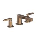 Two Handle Widespread Bathroom Sink Faucet in Antique Brass