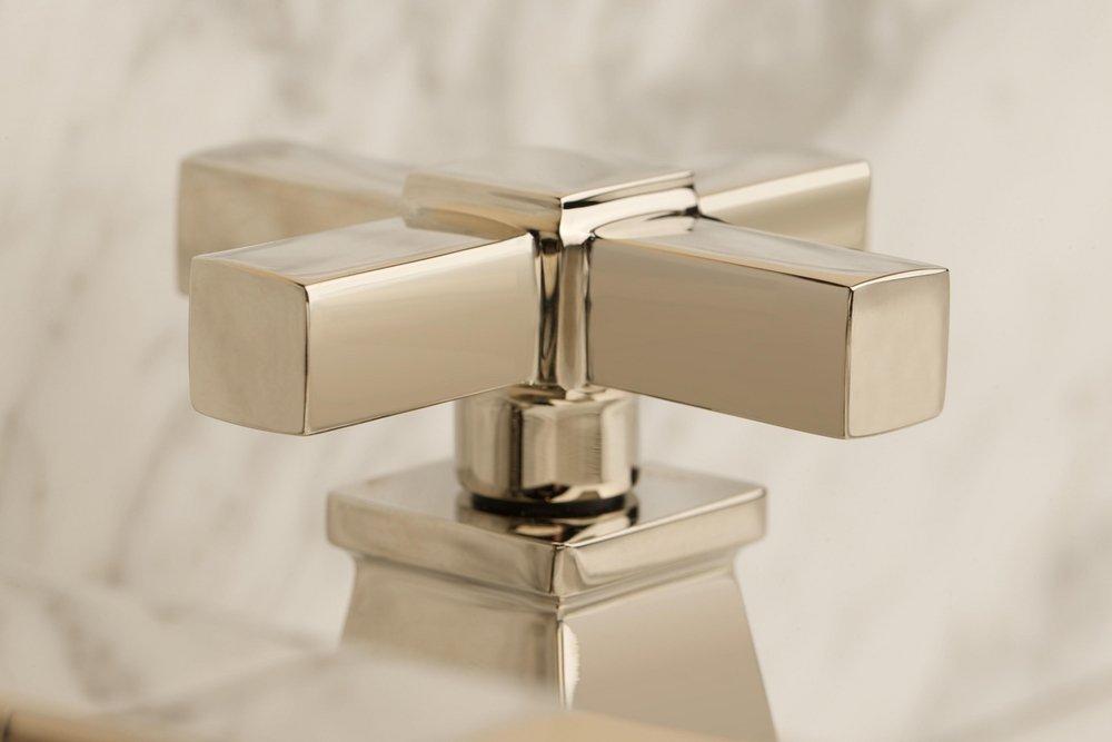 Newport Brass Polished Nickel Two Handle Widespread Bathroom Sink Faucet 