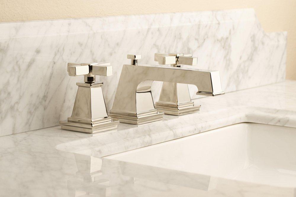 Newport Brass Polished Nickel Two Handle Widespread Bathroom Sink Faucet 