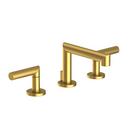 Newport Brass Satin Brass - PVD Two Handle Widespread Bathroom Sink Faucet Lever Handle 