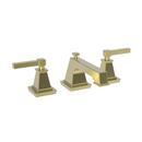 Two Handle Widespread Bathroom Sink Faucet in Satin Brass