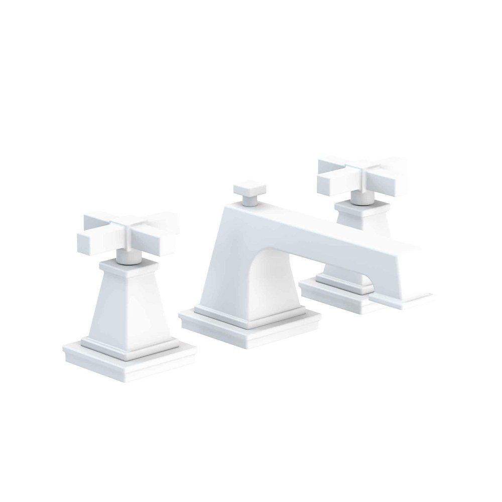 Newport Brass Matte White Two Handle Widespread Bathroom Sink Faucet 