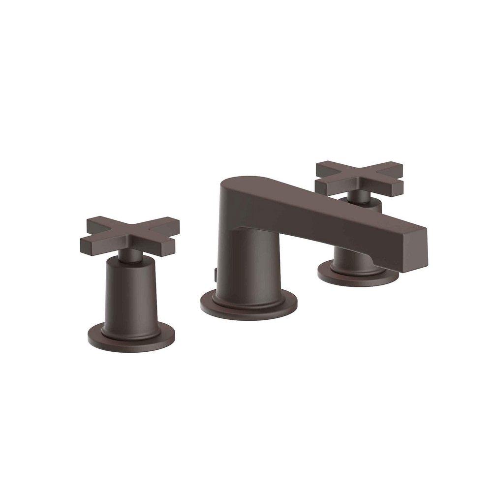 Newport Brass Oil Rubbed Bronze Two Handle Widespread Bathroom Sink Faucet Cross Handle 