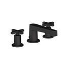 Two Handle Widespread Bathroom Sink Faucet in Flat Black