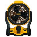 20V Max AC-DC Jobsite Portable Fan in Black with Yellow