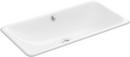 KOHLER White 30 in. Dual Mount Rectangular Cast Iron Bathroom Sink 