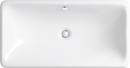 KOHLER White 30 in. Dual Mount Rectangular Cast Iron Bathroom Sink 