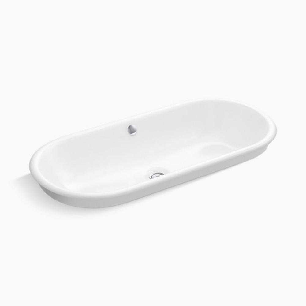 KOHLER White Dual Mount Vessel 