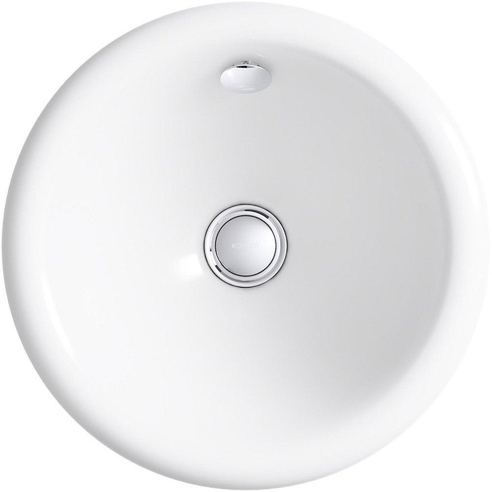 KOHLER White Dual Mount Basin 