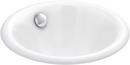 KOHLER White Dual Mount Basin 