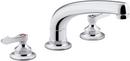 KOHLER Polished Chrome Two Handle Widespread Kitchen Faucet 