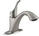 Single Lever Handle Laundry Faucet in Vibrant Stainless