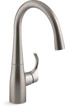 KOHLER Vibrant Stainless Single Handle Lever Handle Bar Faucet 