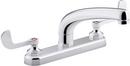 KOHLER Polished Chrome Two Handle Kitchen Faucet in Polished Chrome 