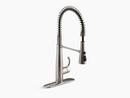KOHLER Vibrant Stainless Single Handle Pull Down Kitchen Faucet 