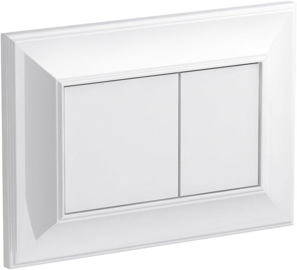 KOHLER White Flush Actuator Plate for K-18829-NA 2 x 4 in. In-Wall Tank and Carrier System 