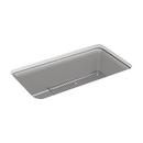 KOHLER Matte Grey 33-1/2 x 18-5/16 in. No Hole Composite Single Bowl Undermount Kitchen Sink 