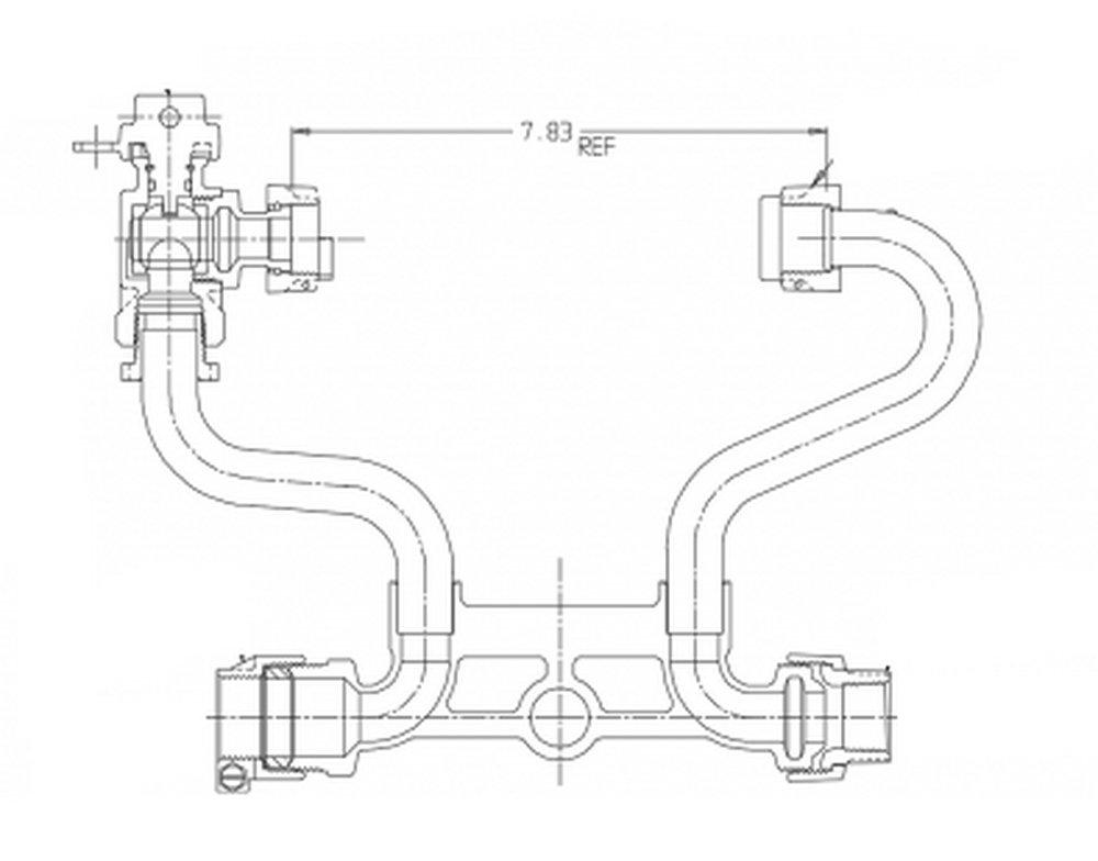A.Y. McDonald 3/4 in. CTS Compression x Double Press Brass Water Service Meter Setter 