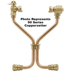 3/4 x 21 in. MIP Union Swivel x Double Purpose Swivel Brass Water Service Meter Setter