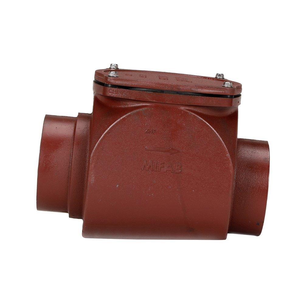 Mifab No Hub Cast Iron Backwater Valve 