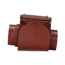 6 in. No Hub Cast Iron In-line Backwater Valve with PVC Flapper