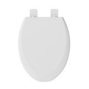 Elongated Closed Front Toilet Seat in White with Soft Close