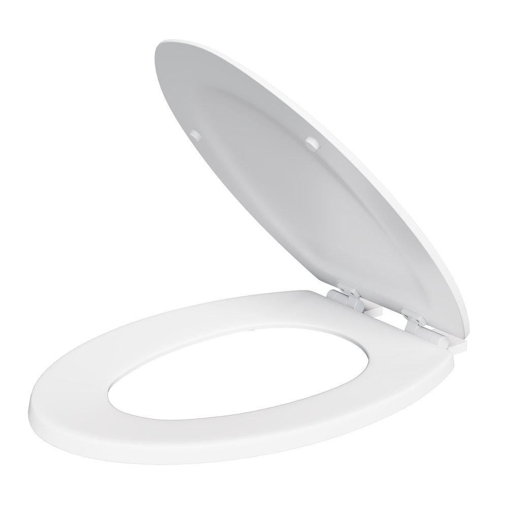 PROFLO&reg; White Elongated Closed Front with Cover 