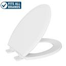 PROFLO&reg; White Elongated Toilet Seat 