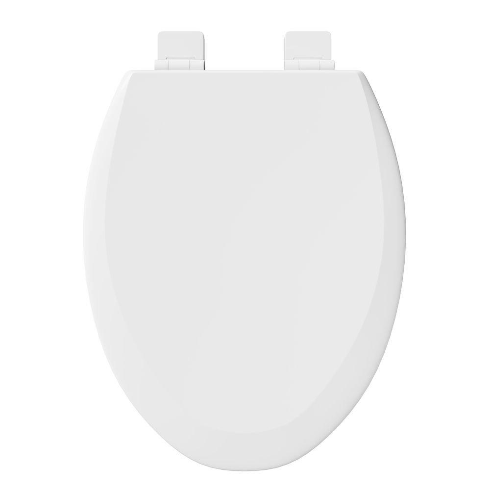 PROFLO&reg; White Elongated Toilet Seat 