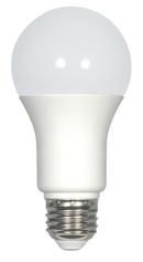 SATCO Cool White A19 LED Bulb Medium E-26 Base 4000 Kelvin 220 Degree Dimmable 120V with Frosted Glass 