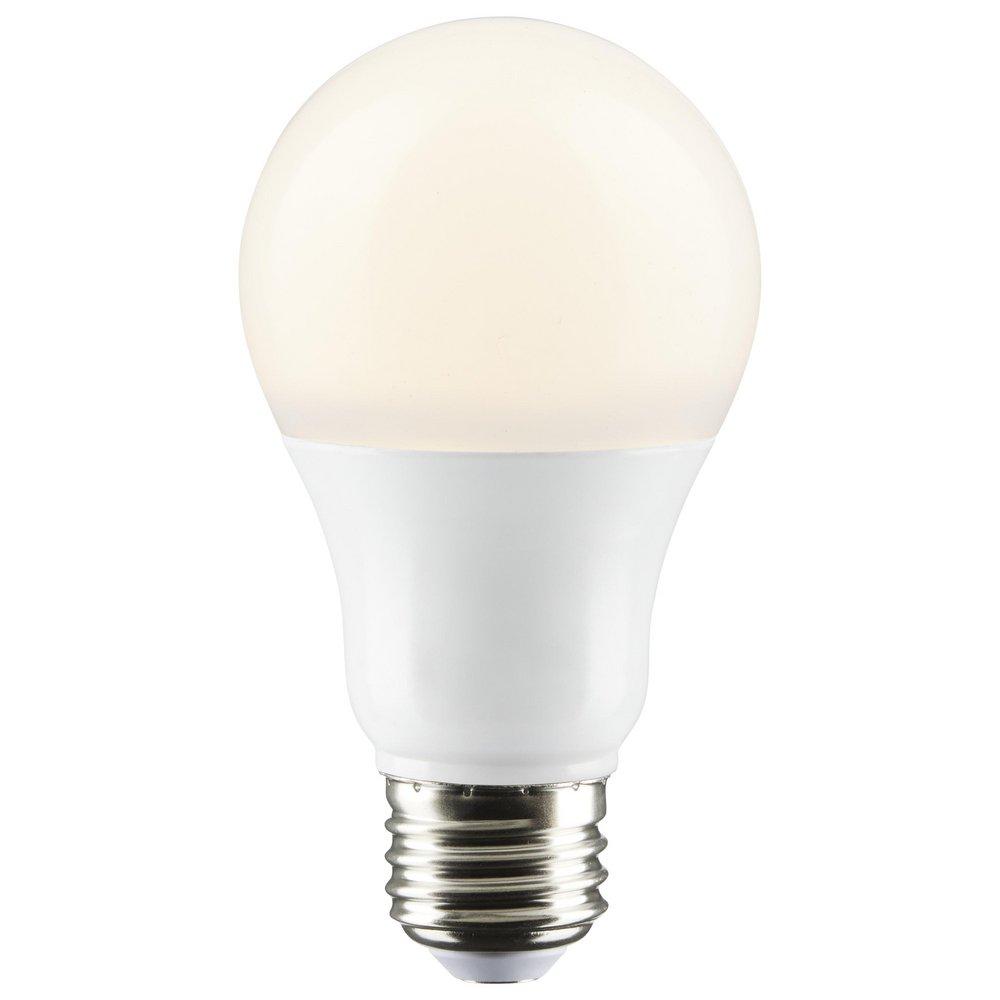SATCO Frosted A19 LED Bulb Medium E-26 Base 3500 Kelvin 220&deg; Dimmable 