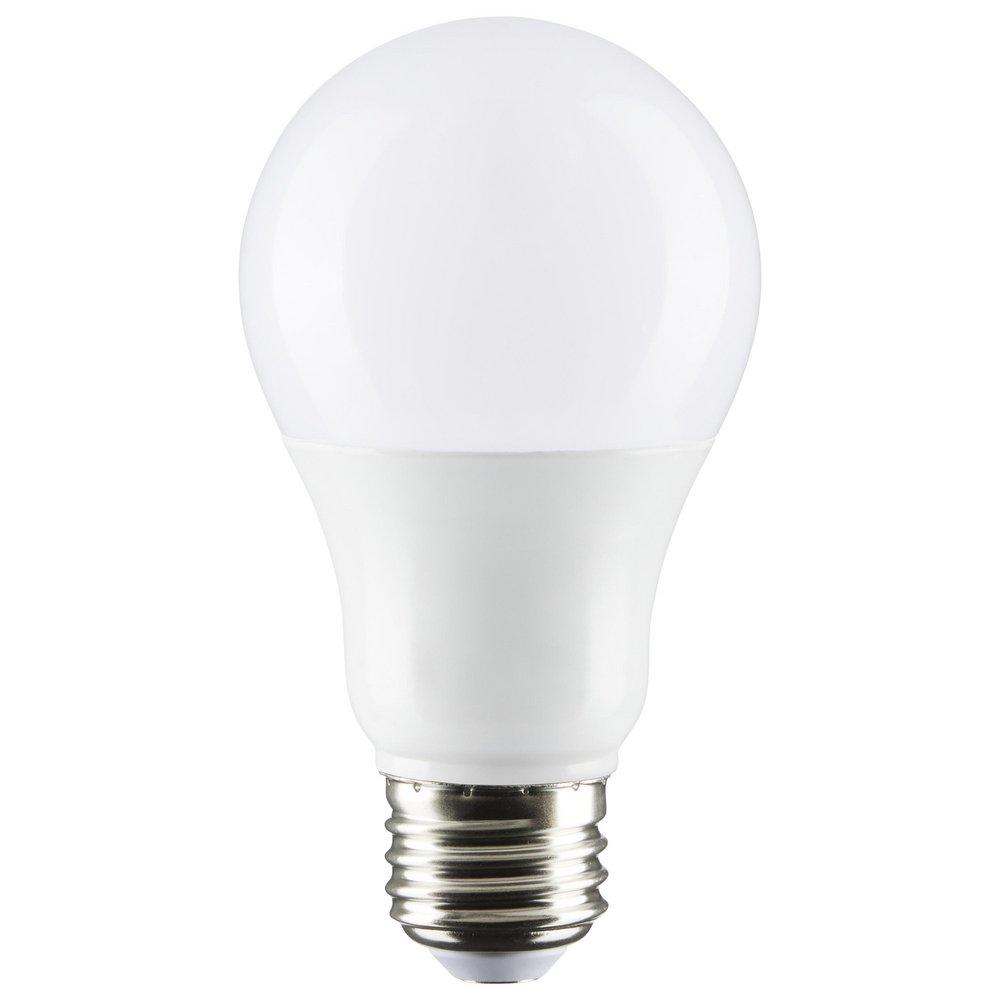 SATCO Frosted A19 LED Bulb Medium E-26 Base 3500 Kelvin 220&deg; Dimmable 