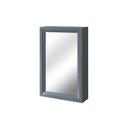 19 x 30 in. Recessed Mount Medicine Cabinet in Glossy Pewter