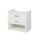 28-7/8 x 17-1/4 x 27-1/8 in. Wall Mount Vanity with 2-Drawer in Glossy White