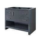 42 x 21-1/2 x 34-1/2 in. Floor Mount Vanity with 1-Door and 4-Drawer in Glossy Pewter