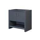 36 x 21-1/2 x 34-1/2 in. Floor Mount Vanity with 2-Door and 1-Drawer in Glossy Pewter