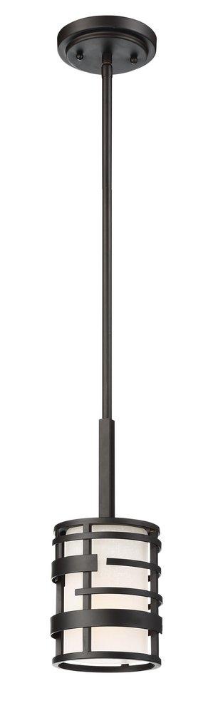 NUVO Textured Black 100W Medium E-26 Incandescent Pendant 